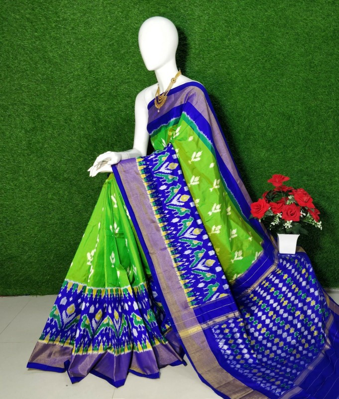 Ikkat Silk Saree With Beautiful motifs & Color Combination  IKT9CQ8M2SS